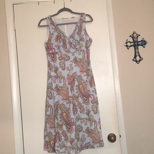 TOMMY HILFIGER PAISLEY SLEVELESS DRESS!